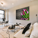 Cuadro Decorativo Floral Ramillete sobre madera