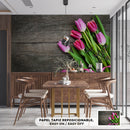 Cuadro Decorativo Floral Ramillete sobre madera