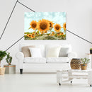 Cuadro Decorativo Floral Campo de girasoles
