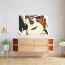 Cuadro Decorativo de Arte, cuerpo de guitarra