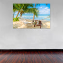 Cuadro Decorativo hamaca en la playa