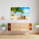 Cuadro Decorativo hamaca en la playa