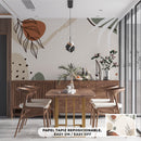 Cuadro Decorativo Abstracto, hojas y texturas