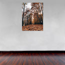 Cuadro Decorativo Otoño, hojas en el bosque