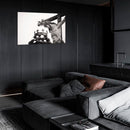 Cuadro Decorativo Religión, Jesús crucificado, blanco y negro