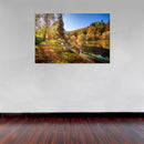 Cuadro Decorativo Otoño, lago paraíso