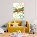 Cuadro Decorativo Infantil Leopardo selva