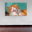 Cuadro Decorativo Gato naranja