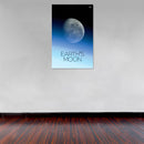 Cuadro Decorativo Espacial, Luna azul