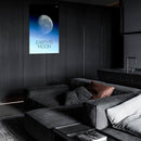 Cuadro Decorativo Espacial, Luna azul