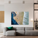 Cuadro Decorativo Abstracto, arena y mar horizontal