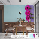 Decorativo, margaritas púrpura