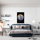 Cuadro Decorativo Espacial, planeta Mercurio destellos