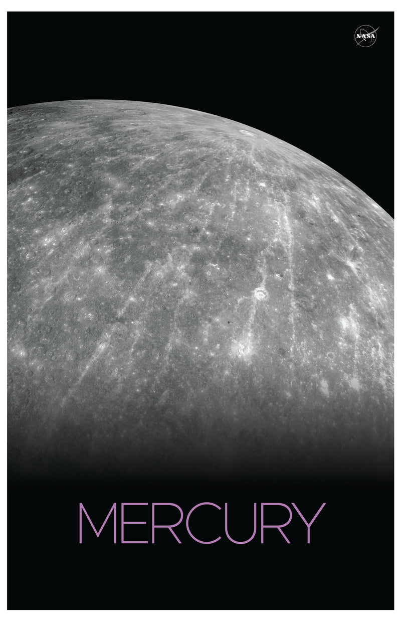 Cuadro Decorativo Espacial, planeta Mercurio