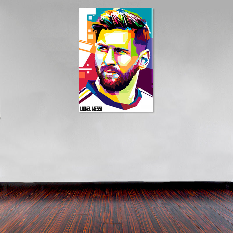 Cuadro Decorativo Deportes, Messi abstracto