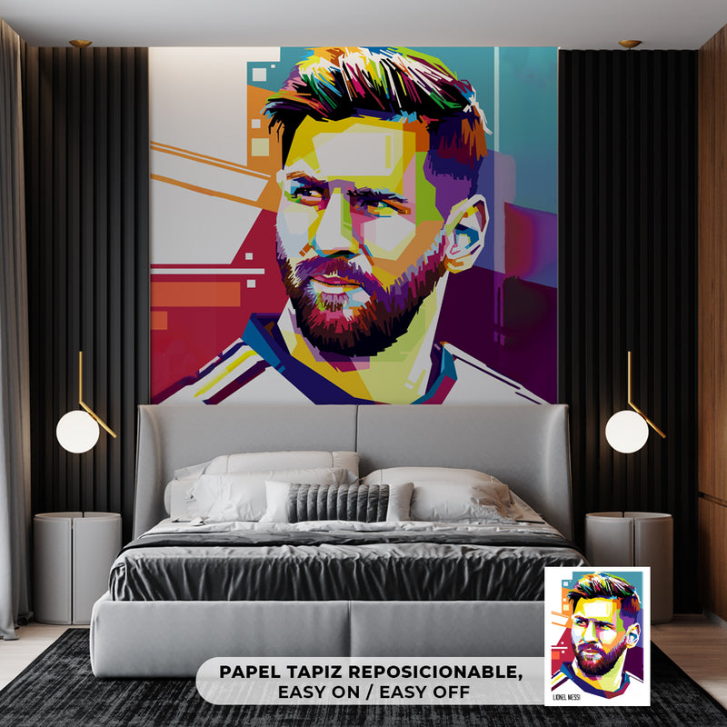 Cuadro Decorativo Deportes, Messi abstracto