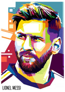 Cuadro Decorativo Deportes, Messi abstracto