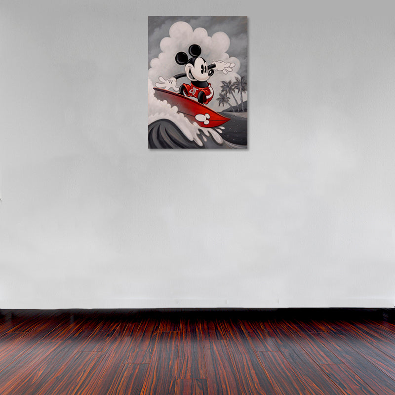 Cuadro Decorativo Infantil, Micky Mouse Surf