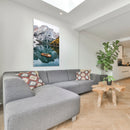 Cuadro Decorativo Otoño, montaña y lago azul