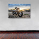 Cuadro Decorativo Moto Harley Davidson atardecer