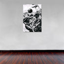 Cuadro Decorativo Moto en blanco y negro