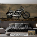 Decorativo Moto con cielo nublado