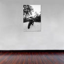 Cuadro Decorativo Moto negra en blanco y negro