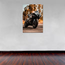 Cuadro Decorativo Moto Yamaha negra