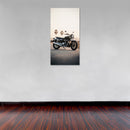 Cuadro Decorativo Moto Honda negra