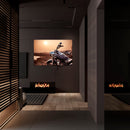 Cuadro Decorativo Moto en el atardecer