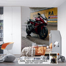 Decorativo Moto debajo del puente