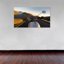 Cuadro Decorativo Moto curva en carretera