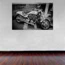 Cuadro Decorativo, Motocicleta Victory blanco y negro