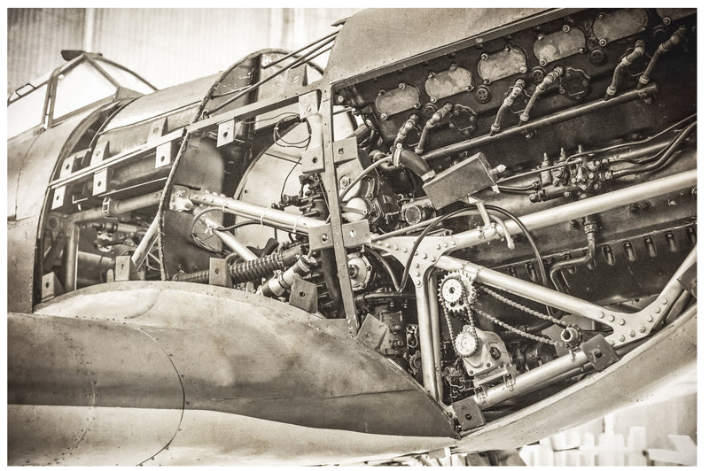 Cuadro Decorativo Motor de avión de guerra