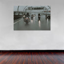 Cuadro Decorativo Motos en grupo por carretera