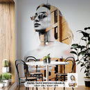 Cuadro Decorativo de Arte, mujer y edificio