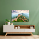 Cuadro Decorativo Monumento, La Muralla China sobre montaña