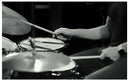 Cuadro Decorativo Blanco y negro, músico baterista