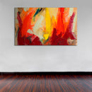 Cuadro Decorativo Abstracto, pinceladas cálidas