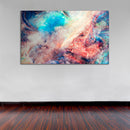 Cuadro Decorativo Abstracto, Azul con Rojo