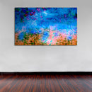 Cuadro Decorativo Abstracto, Paisaje azúl