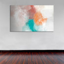 Cuadro Decorativo Abstracto, Naranja y Aqua