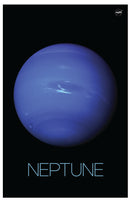 Cuadro Decorativo Espacial, planeta Neptuno azúl