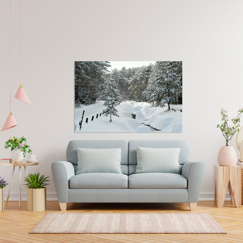 Cuadro Decorativo Invierno, paisaje invernal