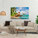 Cuadro Decorativo Playa, paraíso tropical