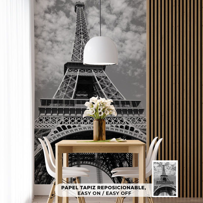 Cuadro Decorativo Blanco y negro, París Eiffel