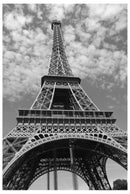 Cuadro Decorativo Blanco y negro, París Eiffel