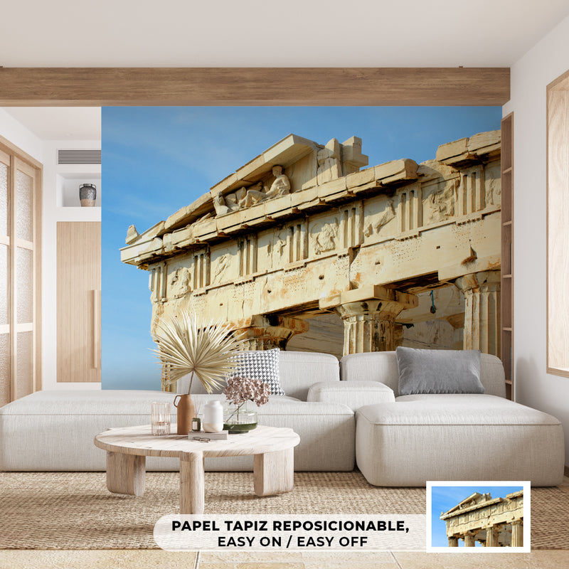 Cuadro Decorativo Arquitectura, Partenón Grecia, a detalle