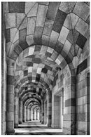 Cuadro Decorativo de Arte, pasillo con punto de fuga