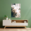 Cuadro Decorativo de Arte, Flores blancas